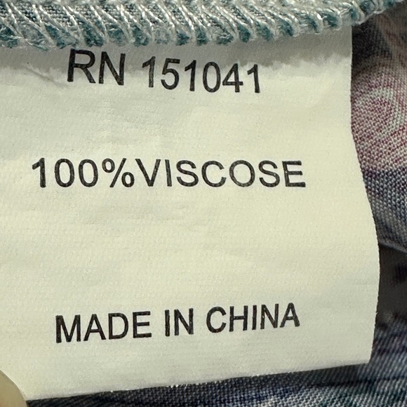 Few Moda Paisley Peasant Maxi Dress Womens S Blue Long Sleeve Boho Cottage Flowy - Picture 11 of 16